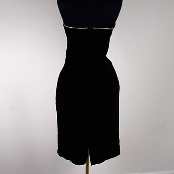 Vintage Karen Lucas For Niki ILGWU Made In USA Velvet Women Dress Size 12 - Picture 6 of 14